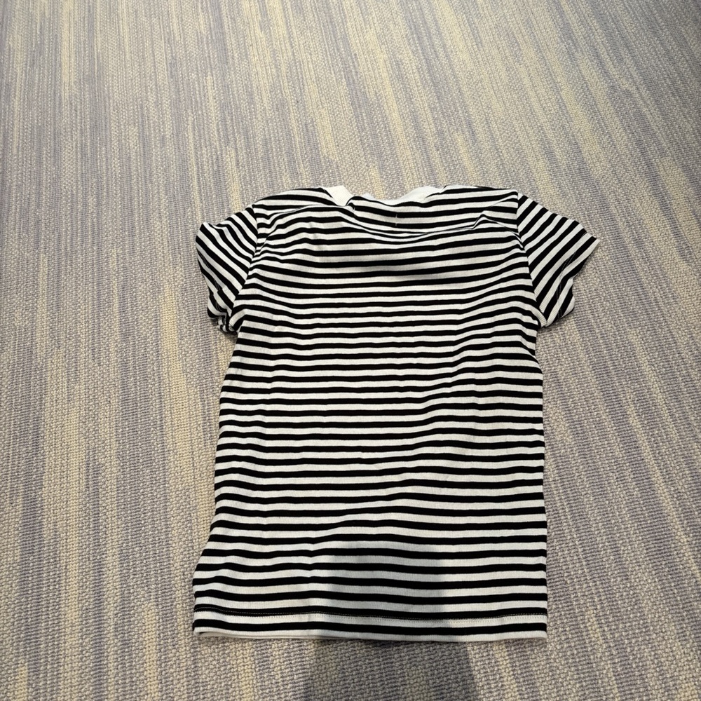 Black and White Striped T-Shirt